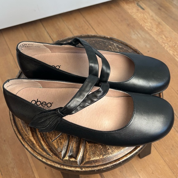 Abeo Bio System Leather Talia Mary Jane Shoes SZ 9.5 - Picture 1 of 7